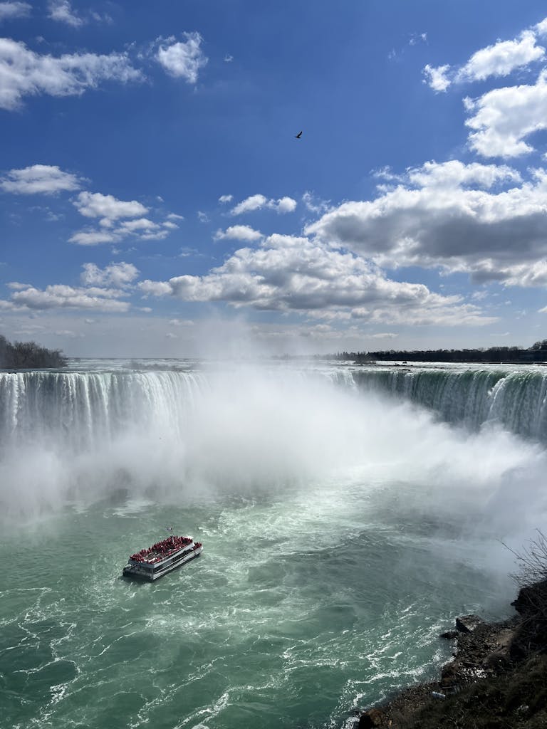 Passenger Ship under Niagara Falls